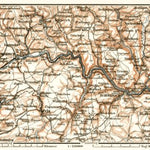 Waldin Diekirch, Echternach and their environs map, 1909 digital map