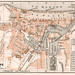 Waldin Dieppe city map, 1909 digital map