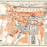 Waldin Dieppe city map, 1910 digital map