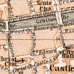 Waldin Dublin city map, 1906 digital map