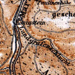 Waldin Eisenach and environs map, 1887 digital map