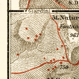 Waldin Environs of Taormina map, 1929 digital map