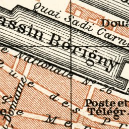 Waldin Fécamp city map, 1913 digital map