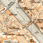 Waldin Florence (Firenze) city map, 1898 digital map