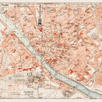 Waldin Florence (Firenze) city map, 1903 digital map