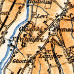 Waldin Florence (Firenze) environs map, 1898 digital map