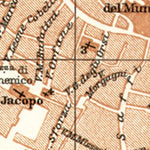 Waldin Forlì city map, 1909 digital map