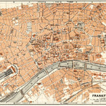 Waldin Frankfurt (Frankfurt-am-Main) city map, 1905 digital map