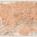 Waldin Frankfurt (Frankfurt-am-Main) city map, 1909 digital map