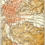 Waldin Freiburg and environs map, 1908 digital map