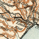 Waldin French Riviera from Fréjus to Menton, 1913 digital map