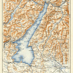Waldin Garda Lake and environs map, 1929 digital map