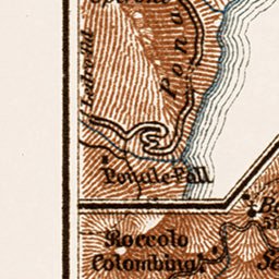 Waldin Gardone Riviera region map, 1913 digital map