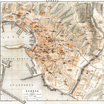 Waldin Genoa (Genova) city map, 1898 digital map