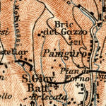 Waldin Genoa (Genova) environs map, 1913 digital map