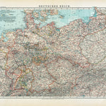 Waldin German Empire Map, 1905 digital map