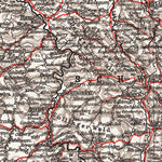 Waldin Germany, central regions. General map, 1913 digital map