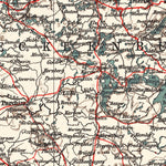 Waldin Germany, northwestern regions, 1913 digital map