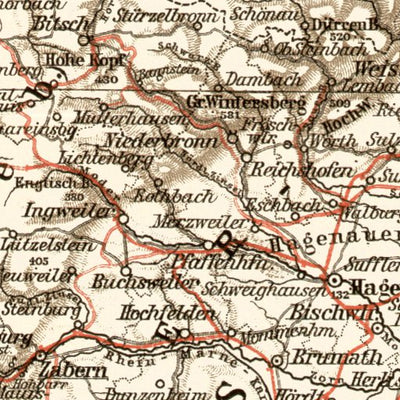 Waldin Germany, southwestern provinces. General map, 1906 digital map