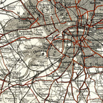 Waldin Greater London (Environs of London), 1907 digital map