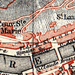 Waldin Grenoble city map, 1885 digital map