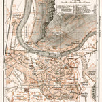 Waldin Grenoble (Grenobles) city map, 1902 digital map