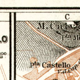 Waldin Gubbio map, 1909 digital map