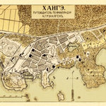 Waldin Hangö (Hanko) town plan (in Russian), 1913 digital map