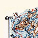 Waldin Hindö - Tromsö - Lyngenfjord - Stjernö tourist route map, 1910 digital map