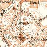 Waldin Hirschberg im Schlesien (Jelenia Góra) city map, 1911 digital map