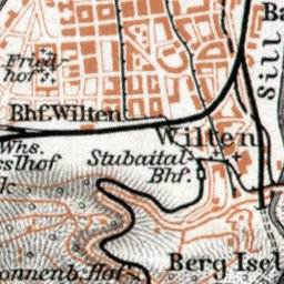 Waldin Innsbruck environs map, 1910 digital map