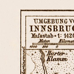 Waldin Innsbruck town plan, 1903 (environs) digital map