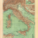 Waldin Italy Map (in Russian), 1910 digital map