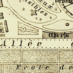 Waldin Jardin des Plantes - Botanical Garden map, 1903 digital map