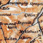 Waldin Jørundfjord and Geirangerfjord district map, 1910 digital map