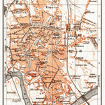 Waldin Krakau (Kraków) city map, 1913 digital map