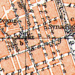 Waldin Krefeld city map, 1906 digital map