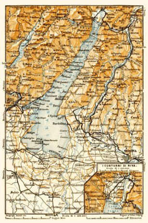 Waldin Lake Majeur (Lago Maggiore) farther environs map, 1906 digital map