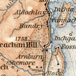 Waldin Loch Lomond and the Trossachs map, 1906 digital map