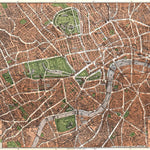 Waldin London illustrated (pictorial) city map, about 1910 digital map