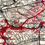 Waldin London miniature map with the District Railroad diagram, 1907 digital map