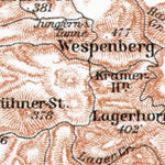 Waldin Lower Sächsische Schweiz (Saxonian Switzerland), 1911 digital map
