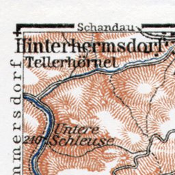 Waldin Lower Sächsische Schweiz (Saxonian Switzerland), 1911 digital map