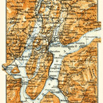 Waldin Lugano and environs map, 1908 digital map