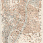 Waldin Lyon city map, 1900 digital map