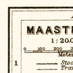 Waldin Maastricht city map, 1909 digital map