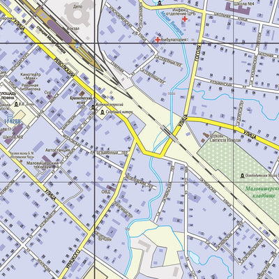 Waldin Малая Вишера. Malaya Vishera City Map digital map