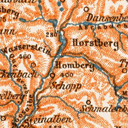 Waldin Map of the Bavarian Rhine-Palatinate (Bayerische Rheinpfalz), 1909 digital map