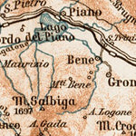 Waldin Map of the Como Lake (Lago di Como), 1903 digital map