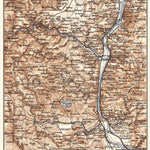 Waldin Map of the Course of the Rhine from Coblenz to Bonn, 1887 digital map
